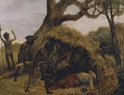 Evans, De Scott Natives discovering the body of William John Wills oil painting